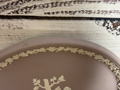 Wedgewood Jasperware Lilac Purple Cupid and Psyche Oval Tray 10″
