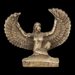 Authentic Ancient Egyptian Antiques Isis Winged Goddess Protection Statue BC
