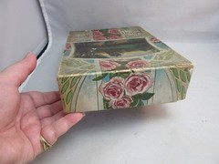 1910’s art nouveau Twilight Reflections embossed stationary box