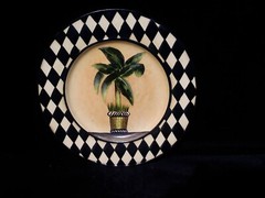 2 Home Interiors Decorative Plates Plant Vase Designs 10.25″ 2 New Plate Hanger