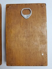 Wood Handmade Plaques Hobby 70s Style Primitve Country 2 Count 3.88″ Wide 6″ Tal