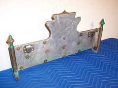 Unusual Heavy Handmade Brass & Steel Dutch Style Coat Kitchen Tack Wall Rack 23″