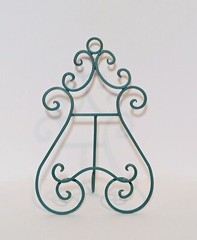 Turquoise Ornate Metal Display EASEL HOLDER STAND for Books or Pictures 15”x10”