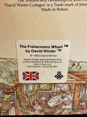 The Fishermans Wharf by David Winter 1983 Great Britain John Hines W/Box & COA
