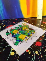 TMNT Teenage Mutant Ninja Turtles 1990s Carnival Prize Mirror