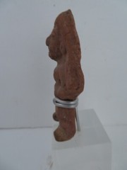Pre Columbian Peru Warrior Head on Stand