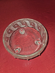 Vintage – AVON 3 Footed Clear Glass Candy Dish/Bowl Without Lid 5.5″ Diameter