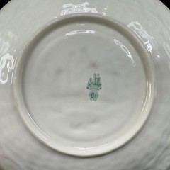 Belleek Christmas 9inch Plate Dish Fine Porcelain 1970 Castle Caldwell Ireland