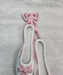 Unbranded Vintage Pink Off White Ballerina Shoes Wall Decoration 90s Ballet