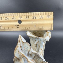 Hand Made Studio Art Pottery Vase Flower Shape Made In Greece Vintage Pottery