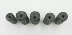 5 Pieces Lot Ancient Near Eastern Genuine Black Stone Cylinder Seals
