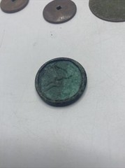 Metal Detector Finds Lot Brass? Copper? Eagle? Military Button? Clamp MK