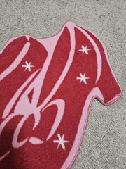 1990s Vintage Ruby Slippers Area Rug The Wizard of Oz Red Pink 36″w x 22″t