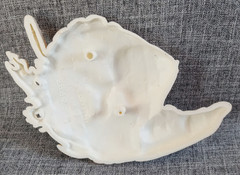 Vtg Burwood Fish Shells Sea Coral Beige Wall Art Decor Hanging Bathroom MCM USA