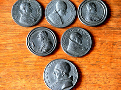WEDGWOOD 1770’S XRARE ( 10 ) BLACK BASALT MEDAL OF POPES SOLD SEPARATLY MUSEUM
