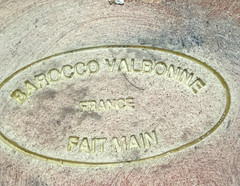 VTG Barocco Valbonne France Faït Main Handmade Art Pottery Vase 11″ H Enameled