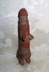 A RARE 13 to 15th Century Pre-Columbian Pottery in the form of a Footed Phallic