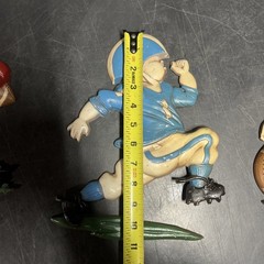1976 homco cast Metal football players USA Made Wall Hangers… Aluminum?