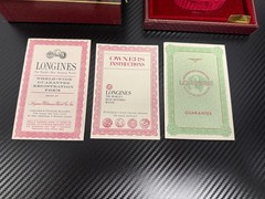 Vintage Longines Wittnauer Red Velvet Watch Box & Case with Papers