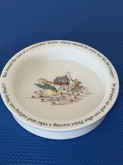 Vintage 1980s Wedgewood Bone China Featuring Peter Rabbit Plate Bowl 2 Cups