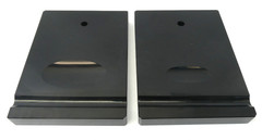Black Glass Unusual Desk Accessory Unknown Base Onyx Displays Trophy Bases