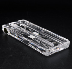 Waterford Crystal Lyndon Pen Tray Cut Glass Desk Accessory Ireland sticker & Box