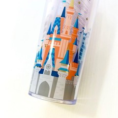 Starbucks Disney World Limited Pink Tumbler Walt Disney Collaboration Straw 16oz