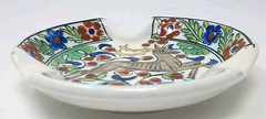 Vintage Ikaros Icaros Greek Pottery Ashtray Trinket Dish Stag Deer Greece 4.5″