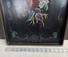 Vintage Hand Painted Tole Tray Toleware. 21 1/2” x 14 1/2”. SEE PICTURES