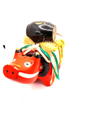 Akabeko Fukushima Aizu Folk Crafts – Lucky Charms -Papier Mache Bobble Head Cow