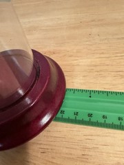 VintageHand Blown Hot Air Balloon Model Sculpture In Glass Dome Made In Britain