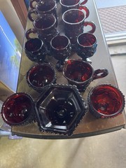 Vtg. Lot of Avon Ruby Red 1876 Cape Cod.