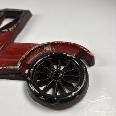 Vintage Sexton Cast Metal Iron RED Automobile Wall Art Decoration Hanging Plaque