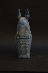 EGYPTIAN ANTIQUE STATUE RARE EGYPTIAN ANTIQUITIES OF GOD ANUBIS PHARAONIC BC