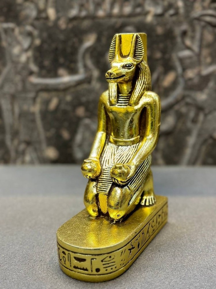 Authentic Ancient Egyptian Antiques Rare of God Anubis Statue Figurine BC