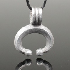 SUPERB ANCIENT ROMAN SILVER LUNA PENDANT – CIRCA 2nd Century AD (R1)