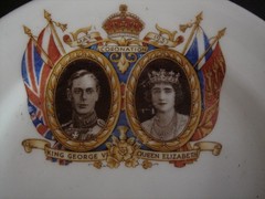 King George VI Queen Elizabeth 1937 Coronation Souvenir Plate Melba Bone China