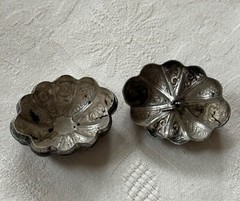 Vintage High Relief 800 Silver Ornate India Gourd Trinket Box