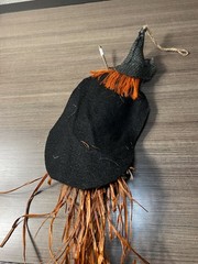 Kitchen Witch Hanging Wood Doll Good Luck Vintage Gothic Horror Halloween Charm