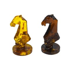 Made in USA Baltic Amber Chess Set Teutonic Knights Handmade Collectible Gift