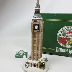 RARE Lilliput Lane Big Ben in Winter L2300 Britain’s Heritage London model