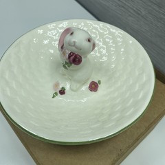 VTG 1980’s Avon Ceramic Bunny Rabbit Candy Dish In Original Packaging