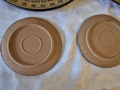 Hand Painted Set Of 4 Greek Mythology, Terracotta Display Plates Greece Origin