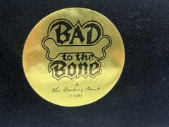 Danbury Mint Bad to the Bone Dog Riding Motorcycle Boston Terrier Rare