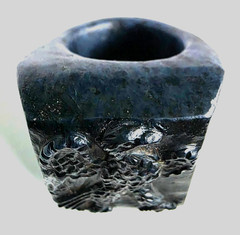 300 BC Authentic Ancient Roman hololith Ring Engraved Gemstone Depict Eagle