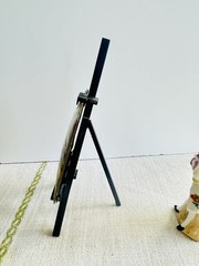 Vintage Limoges Enamel Miniature Painting Christiane Pouret France With Easel#23