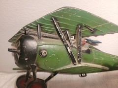 Sexton Airplanes Cast Metal Wall Set o 5 Original Paint 2 Sizes USA Made VIntage