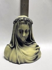 Neil Eyre Designs Halloween horror Ghost Veiled Woman Lady Veil Glow in dark