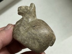 AMAZING PRE-COLUMBIAN CANOPA LLAMA EFFIGY VOTIVE CONTAINER FROM PERU MOTLEY COA