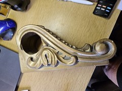 Vintage Victorian Wall Decorative Hanger Gold Tone Ornate